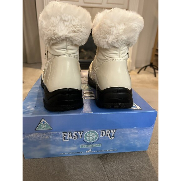 Easy Street Women Fur Cuff Winter Ankle Booties Frosty Size US 7M Winter White - Picture 5 of 10